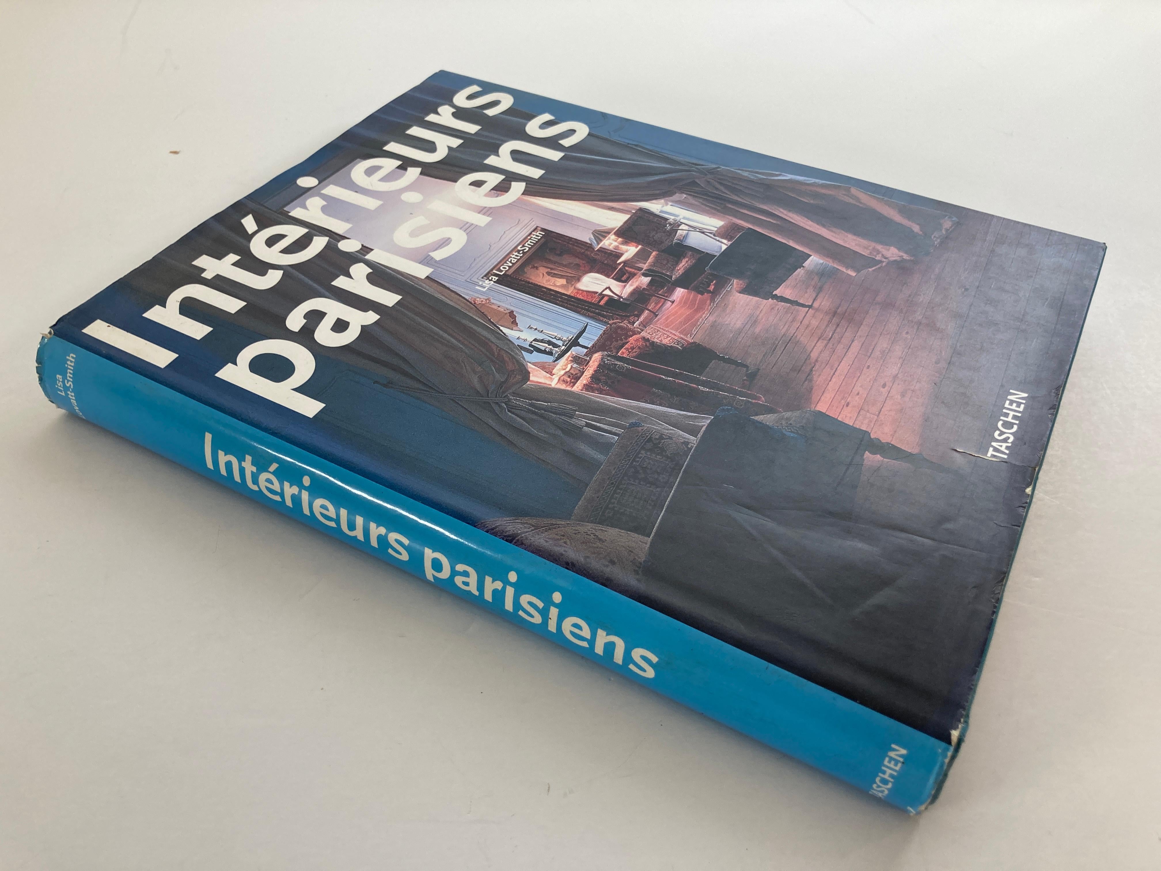 Parisian interiors Hardcover - January 1, 1996
Interieurs parisiens by Lisa Lovatt-Smith ; edited by Angelika Muthesius
by lisa-lovatt-smith (Author)
Publisher: Taschen (January 1, 1996)
Language:: German, French, English
Koln : Taschen, 1994.