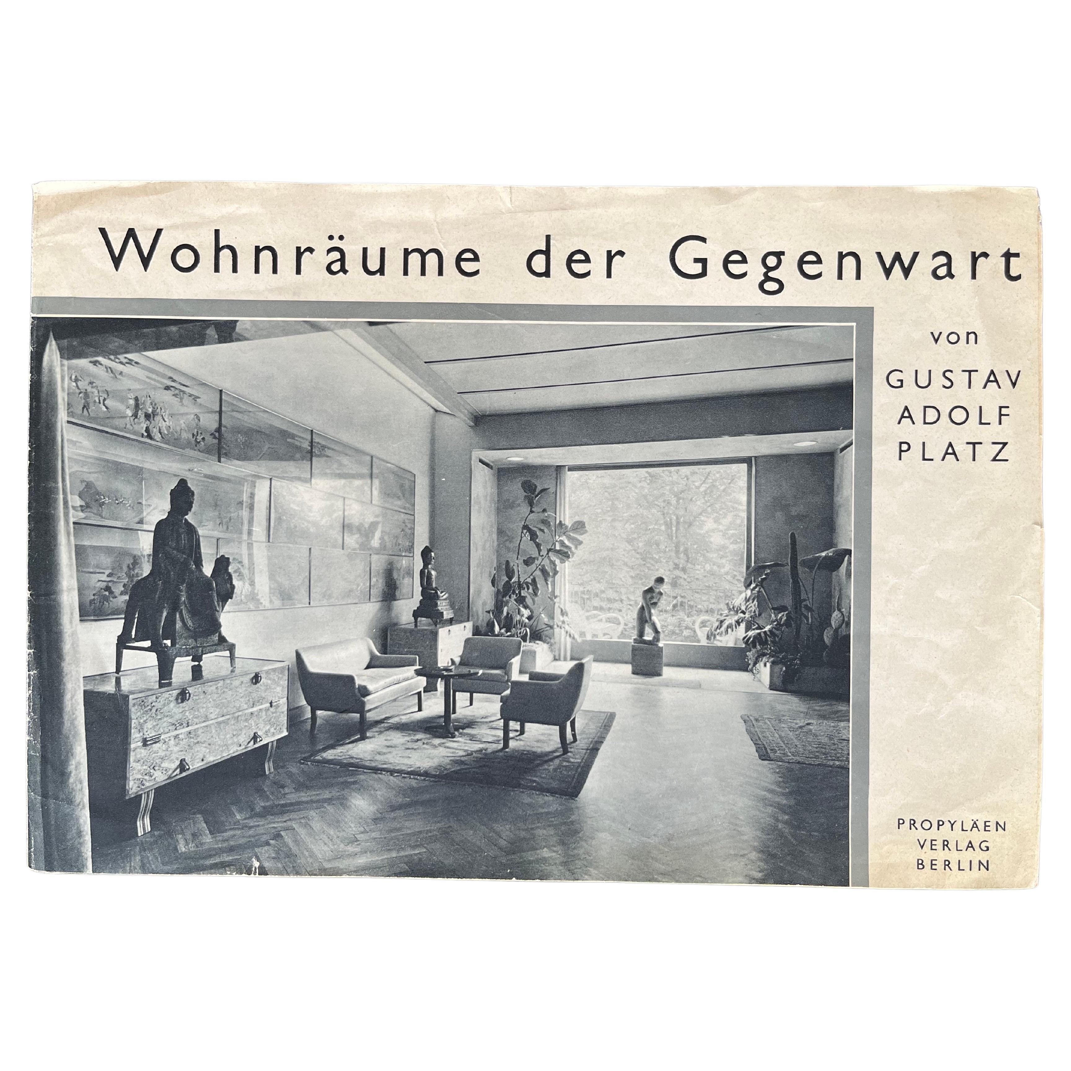 Interior Bauhaus Leaflet Wohnräume Der Gegenwart / Chrome Furniture-1930s For Sale