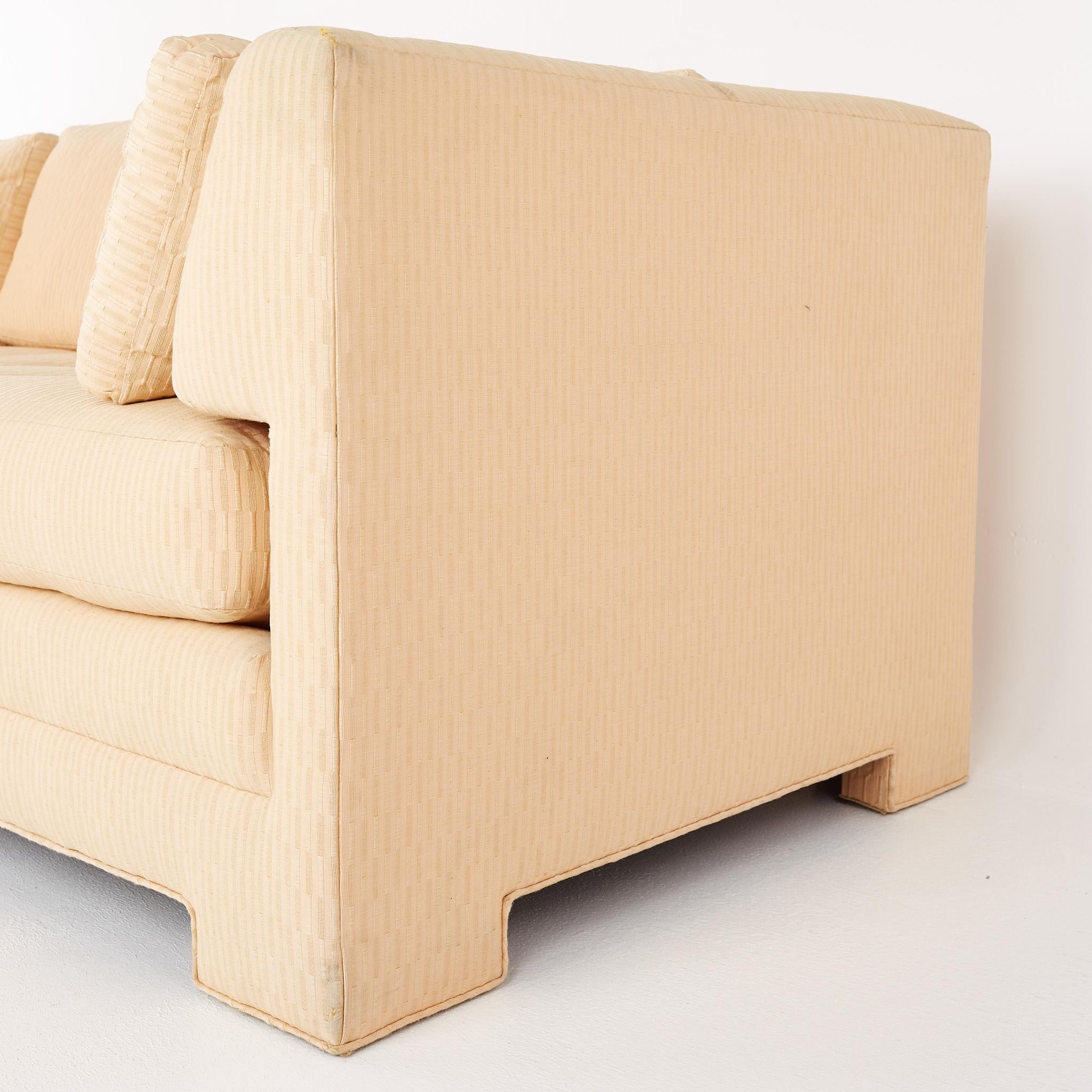Upholstery Interior Crafts Mid Century Parsons Sofa