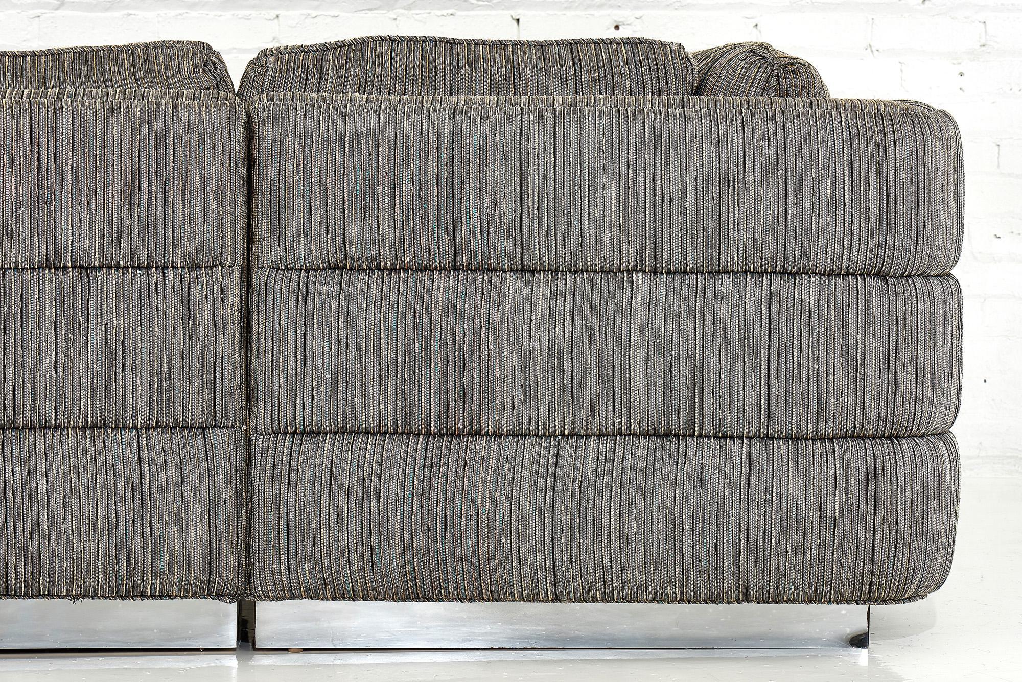 Upholstery Interior Craft Three-Piece Sectional, 1970