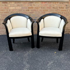 Sillones Interior Crafts Lacados en Negro, pareja