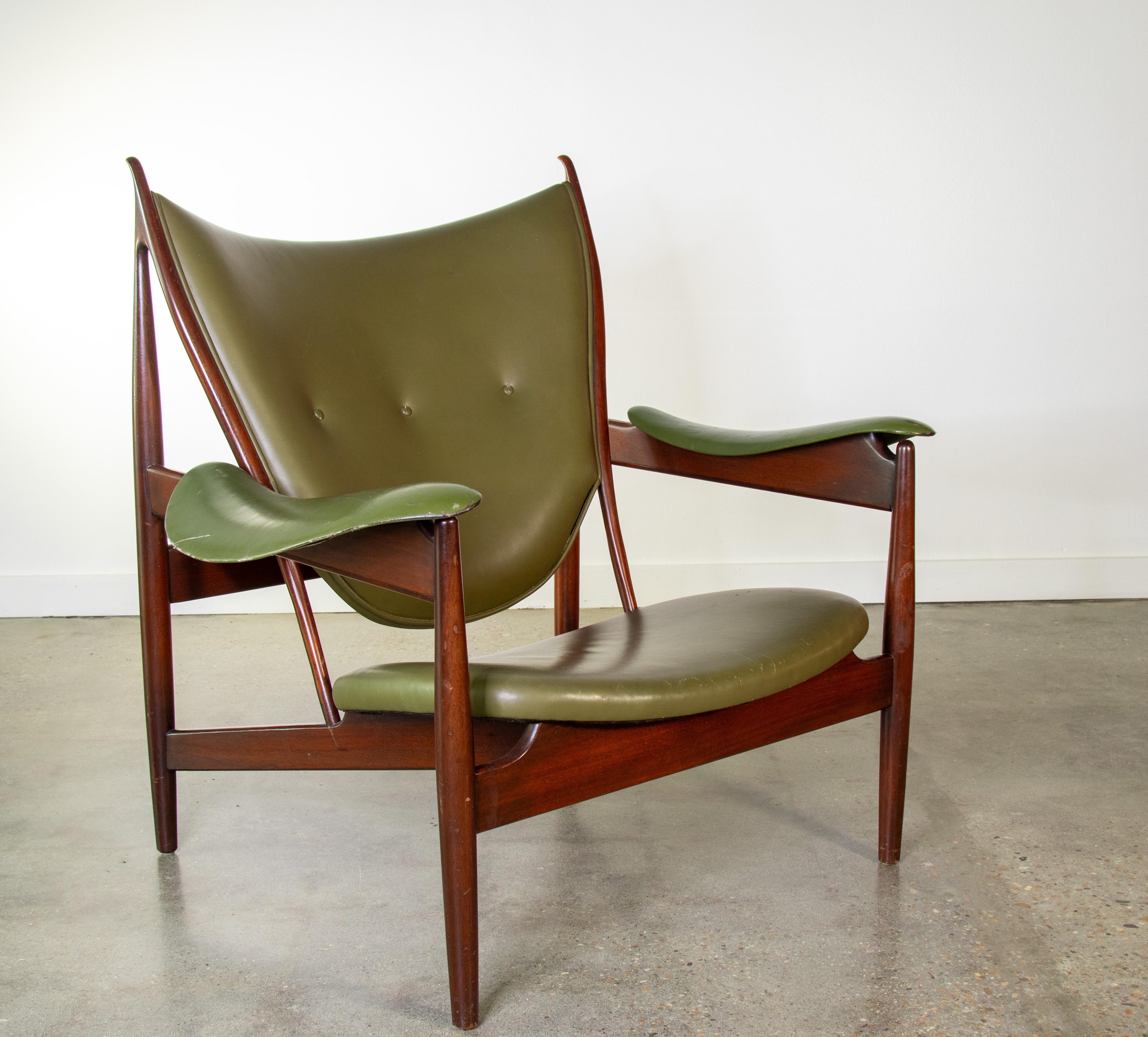 Chaise de chef de file Interior Crafts pour « Strikture » d'après Finn Juhl, fin des années 1990 en vente 3
