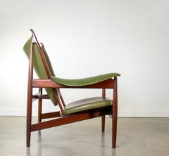Chaise de chef de file Interior Crafts pour « Strikture » d'après Finn Juhl, fin des années 1990