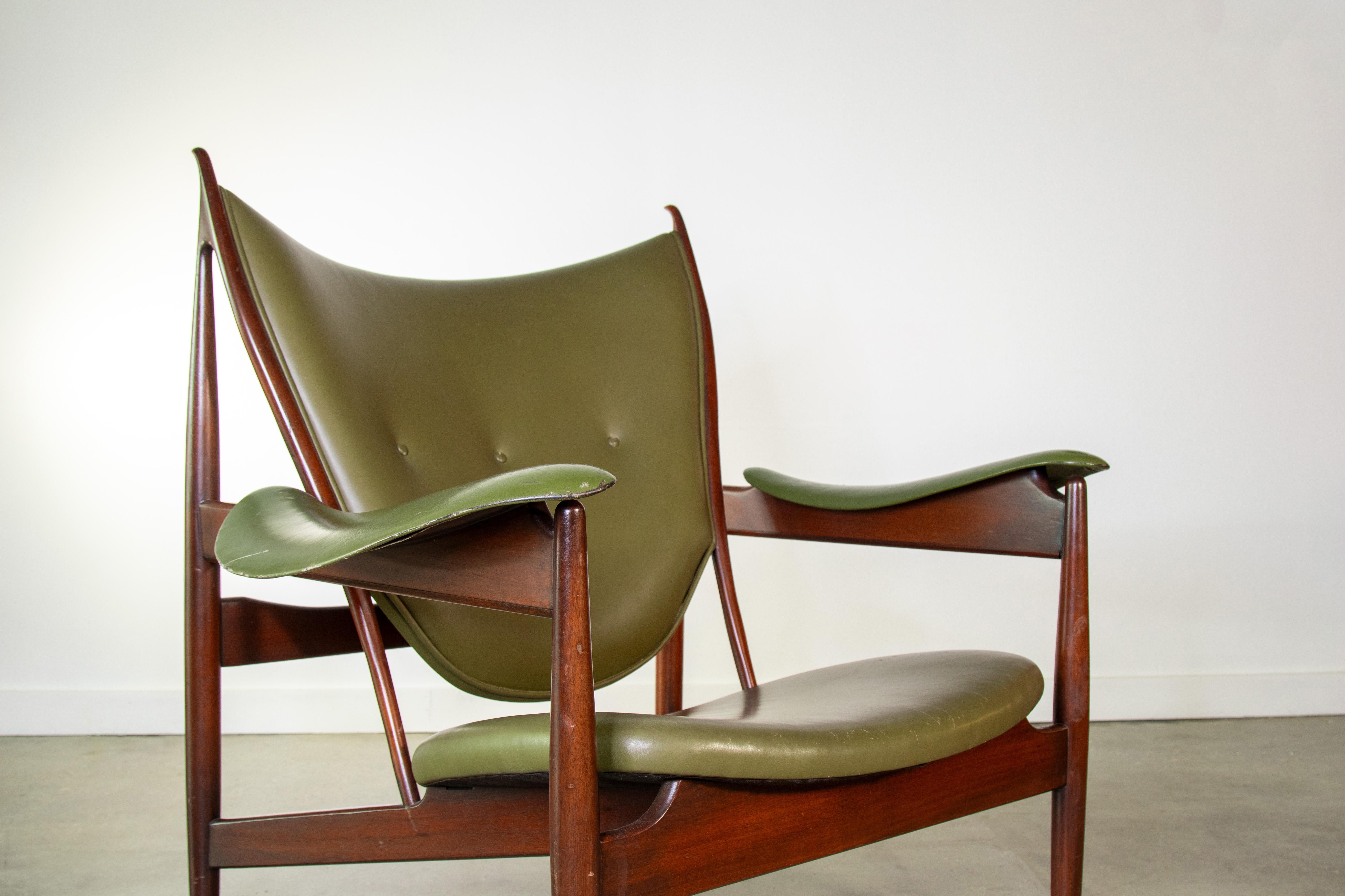 Américain Chaise de chef de file Interior Crafts pour « Strikture » d'après Finn Juhl, fin des années 1990 en vente
