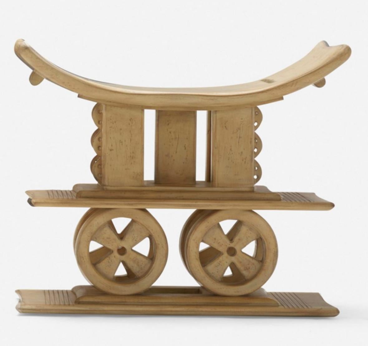 Interior Crafts, Dopo Andre Groult, Rosso cinabro  Panchina scultorea in Wood in vendita 3
