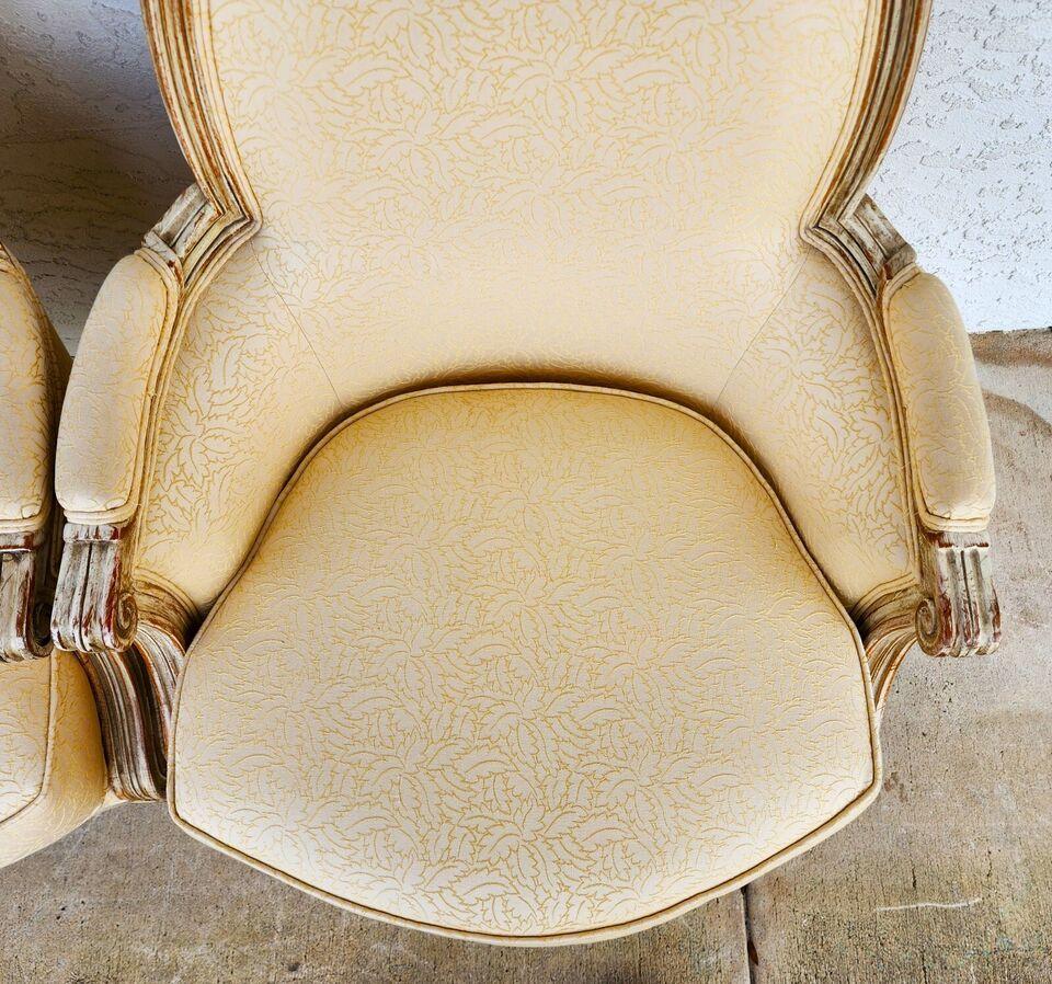 INTERIOR CRAFTS French Louis XVI Bergere Armchairs 5