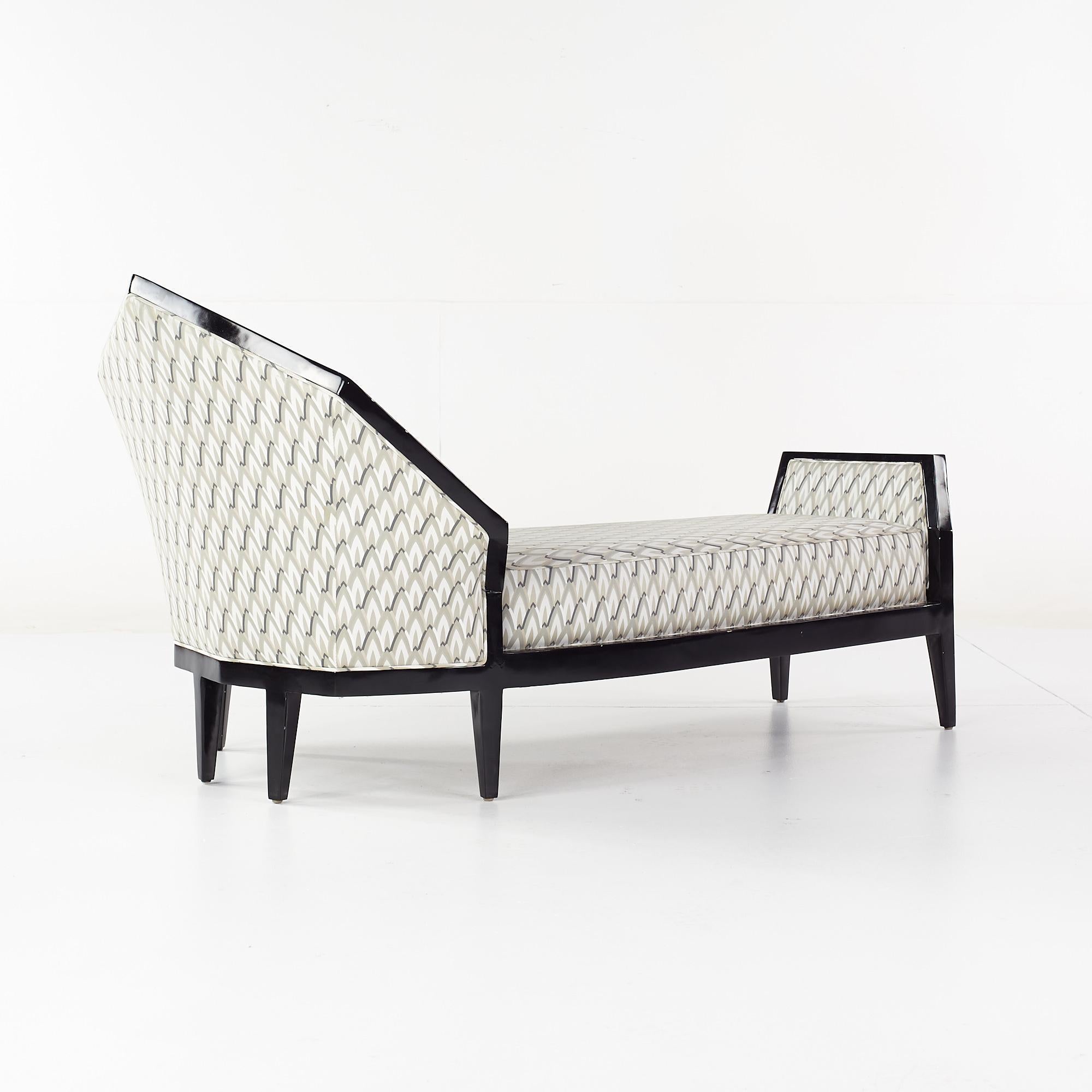 American Interior Crafts Geometric Chaise For Sale