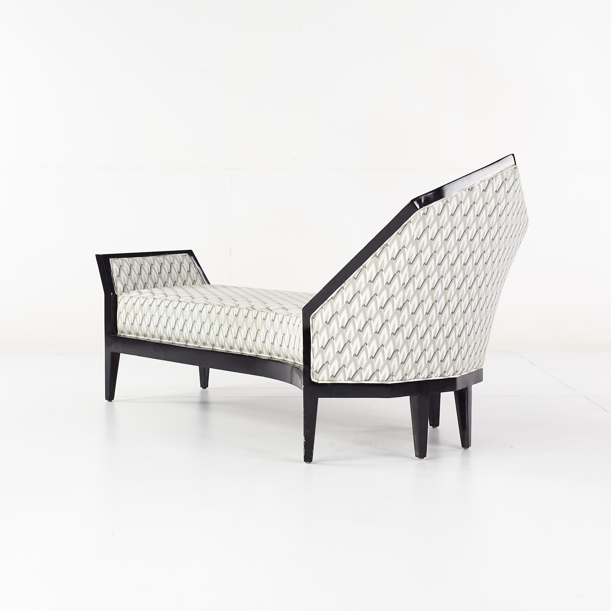 Contemporary Interior Crafts Geometric Chaise For Sale