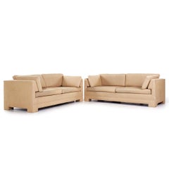 Interior Crafts Mid Century Parson Sofas - Pair