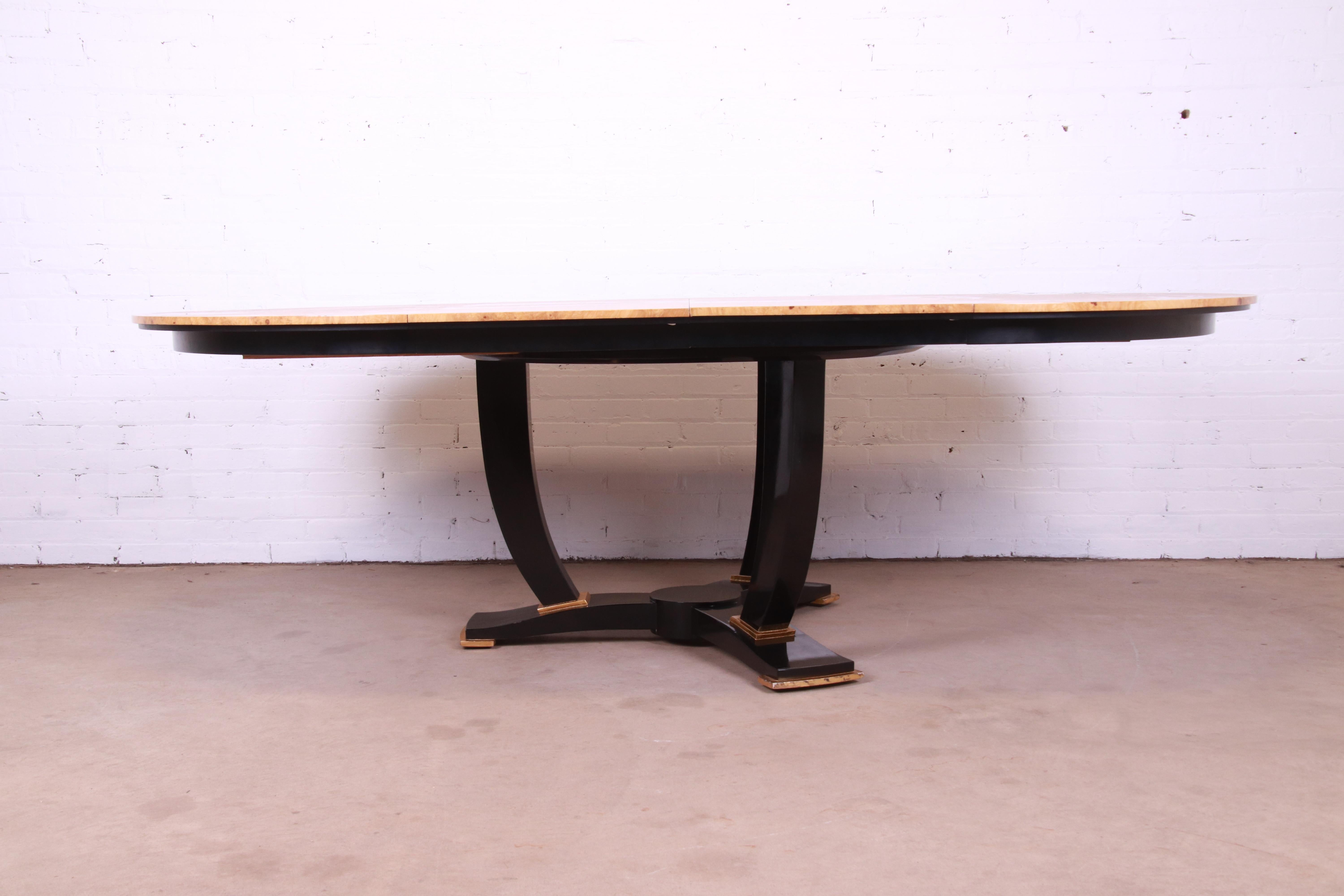 black laquer dining table