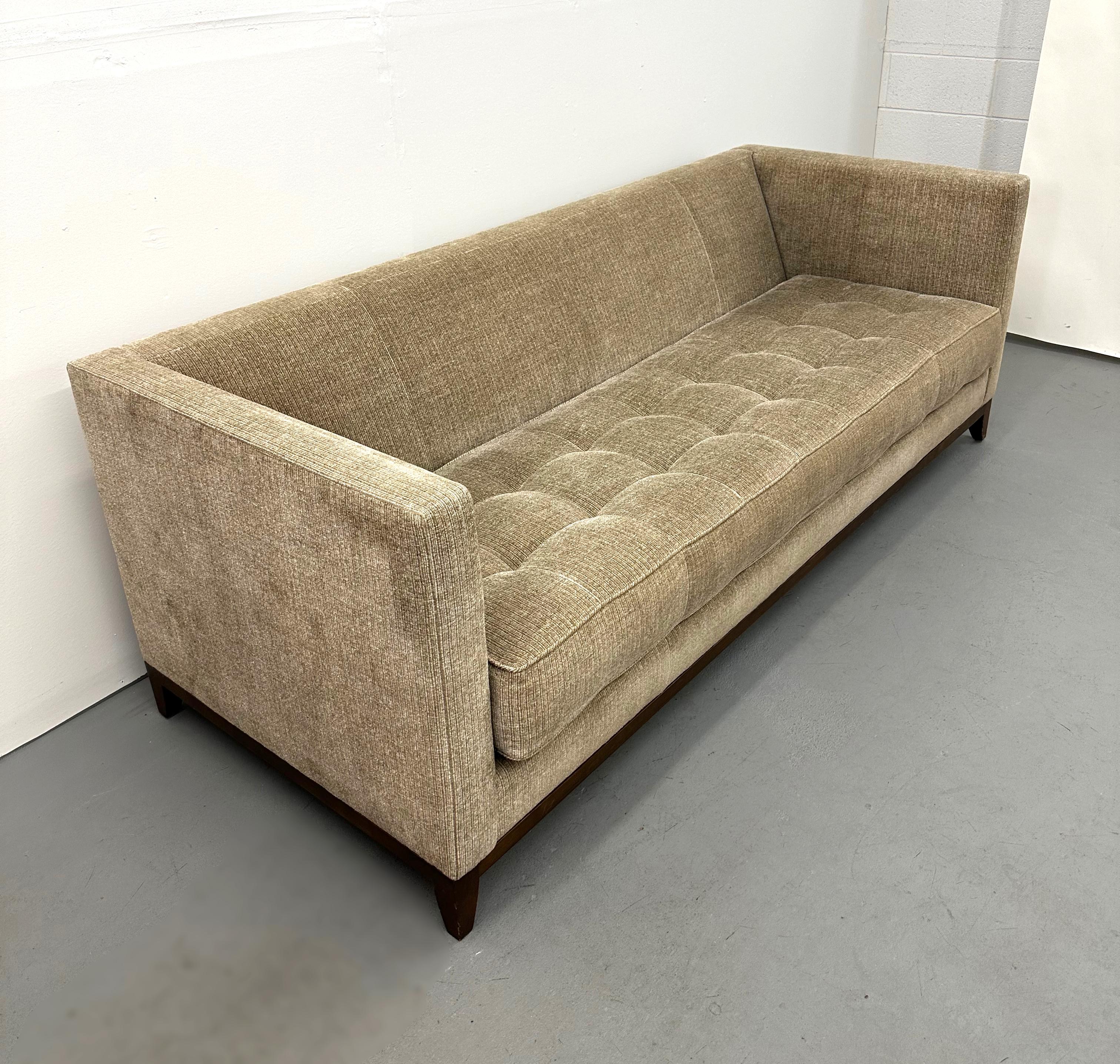 Interior Crafts Modern Sofas in Olive Gold, Pair For Sale 9