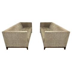 Used Interior Crafts Modern Sofas in Olive Gold, Pair