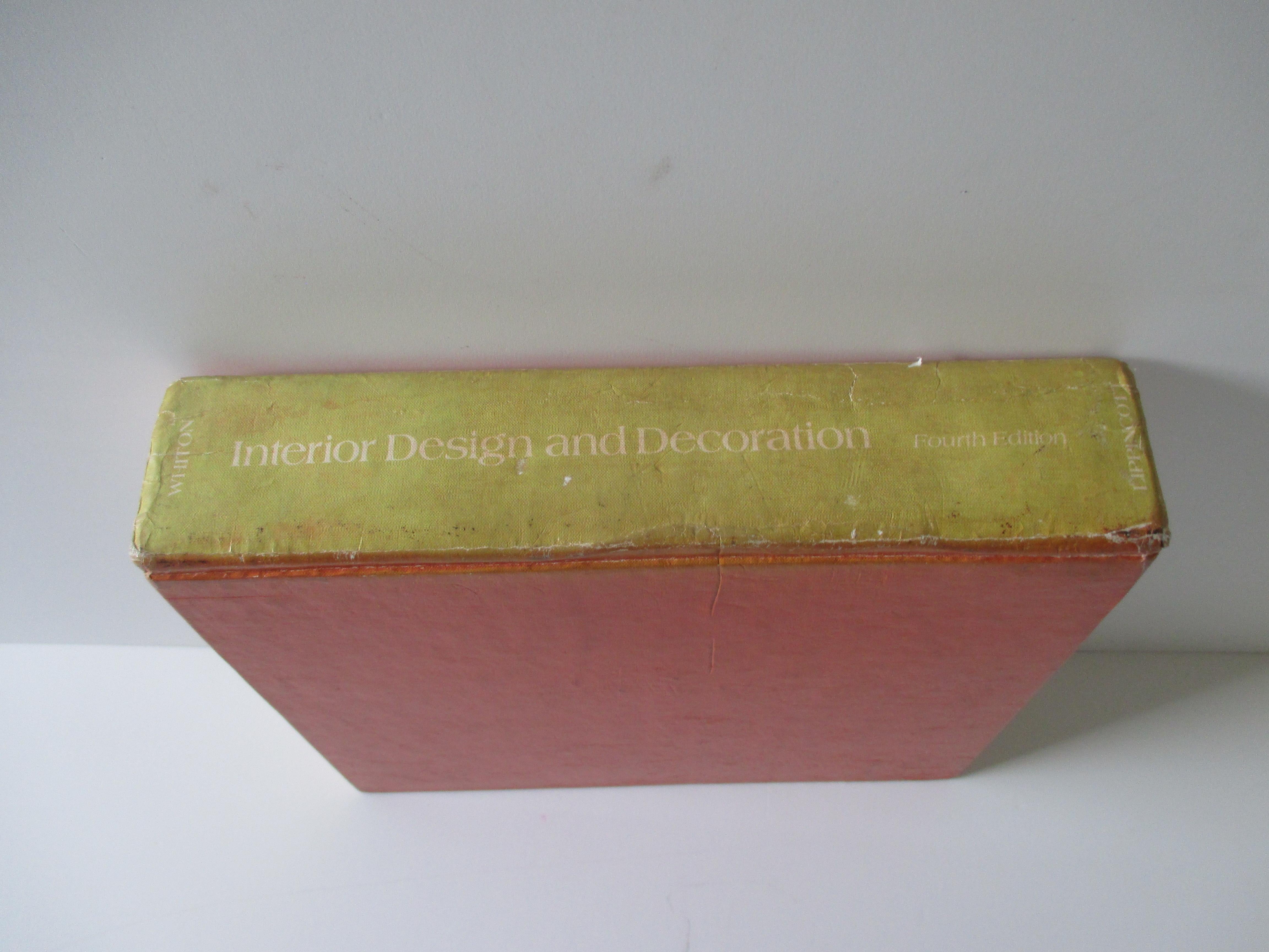 Late 20th Century Interior Design and Decoration Hard Cover Book, Fourth Edition