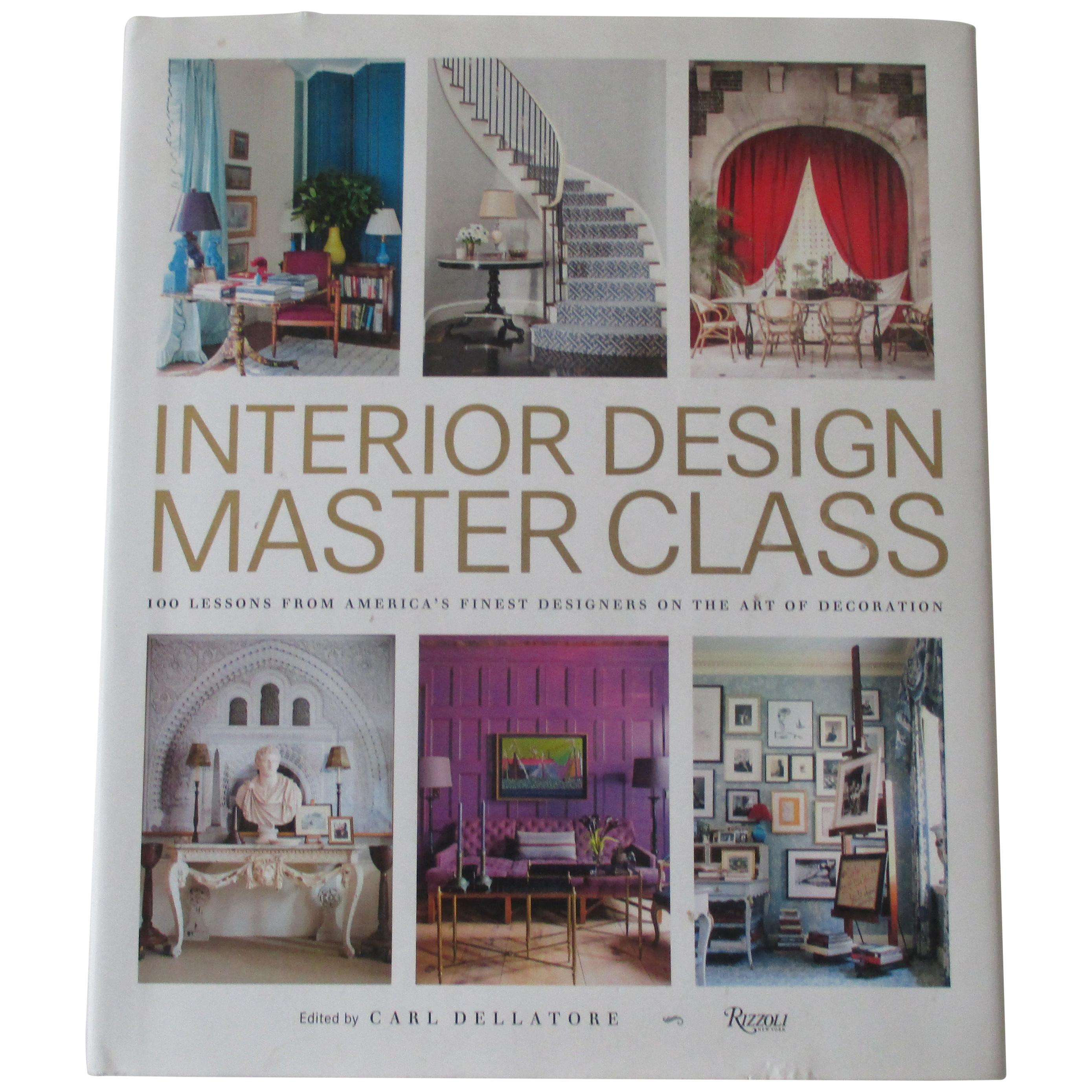 Interior Design Master Class Hard Cover Book at 1stDibs