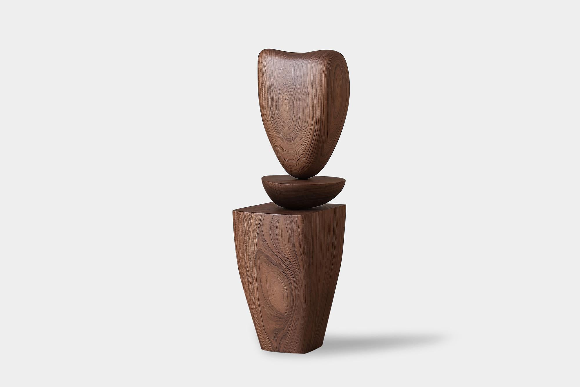 Interior Design Wooden Totem Lull No71 – Crafted by NONO for Contemporary Spaces

———
Balance and tension are at the core of these sculptures. The interplay between the smooth, rounded forms and solid, angular bases creates a delicate equilibrium