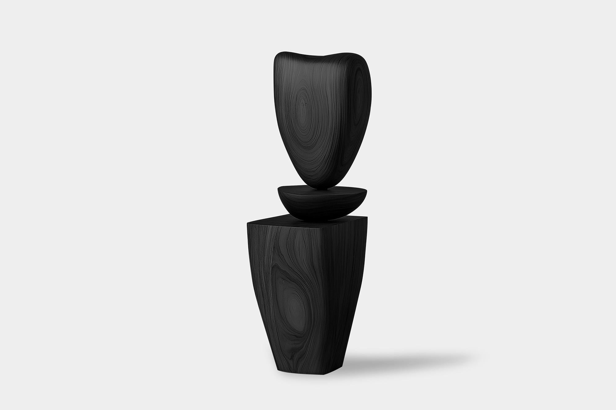 Mid-Century Modern Interior Design Wooden Totem Lull No71 – Crafted by NONO for Contemporary Spaces For Sale