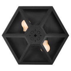 Interior/Exterior Hexagonal Spanish Revival Ceiling, Recessed Flush Mount Light