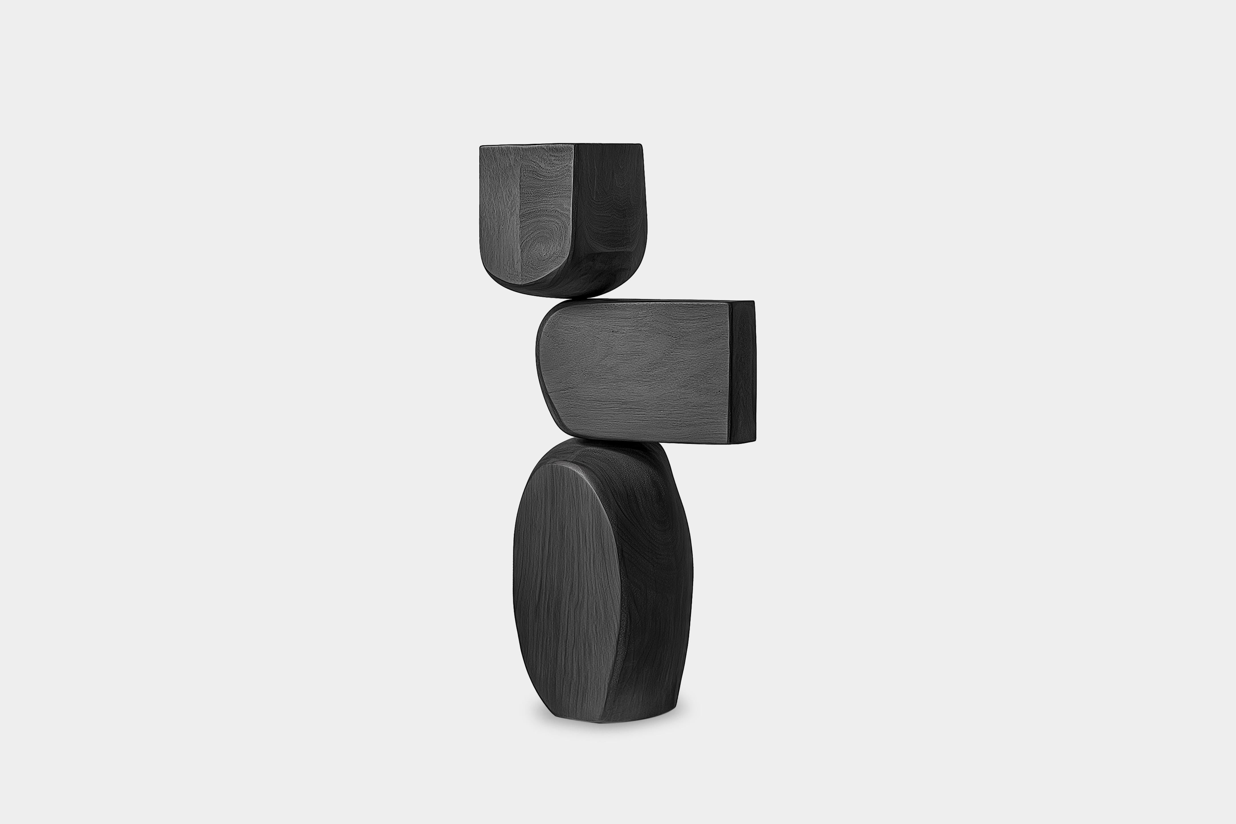 Mid-Century moderno Scultura per interni Lull No31 - Totem in legno realizzato a mano da NONO per case moderne in vendita