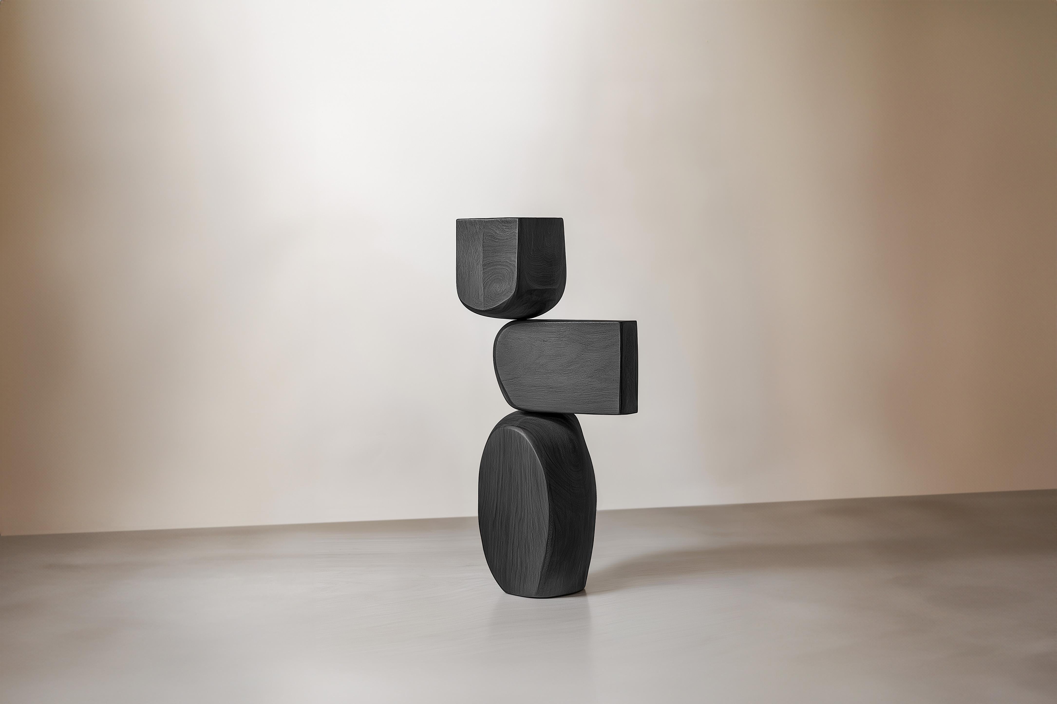 Messicano Scultura per interni Lull No31 - Totem in legno realizzato a mano da NONO per case moderne in vendita