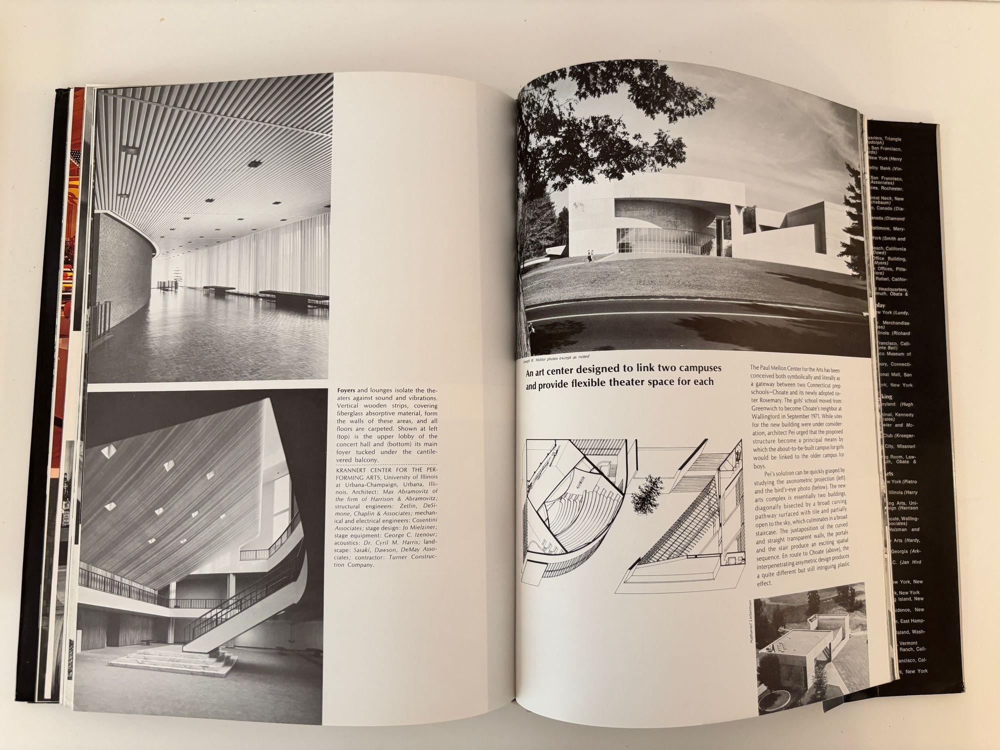 Interior Spaces Designed by Architects 1974 Hardcover Book For Sale 7