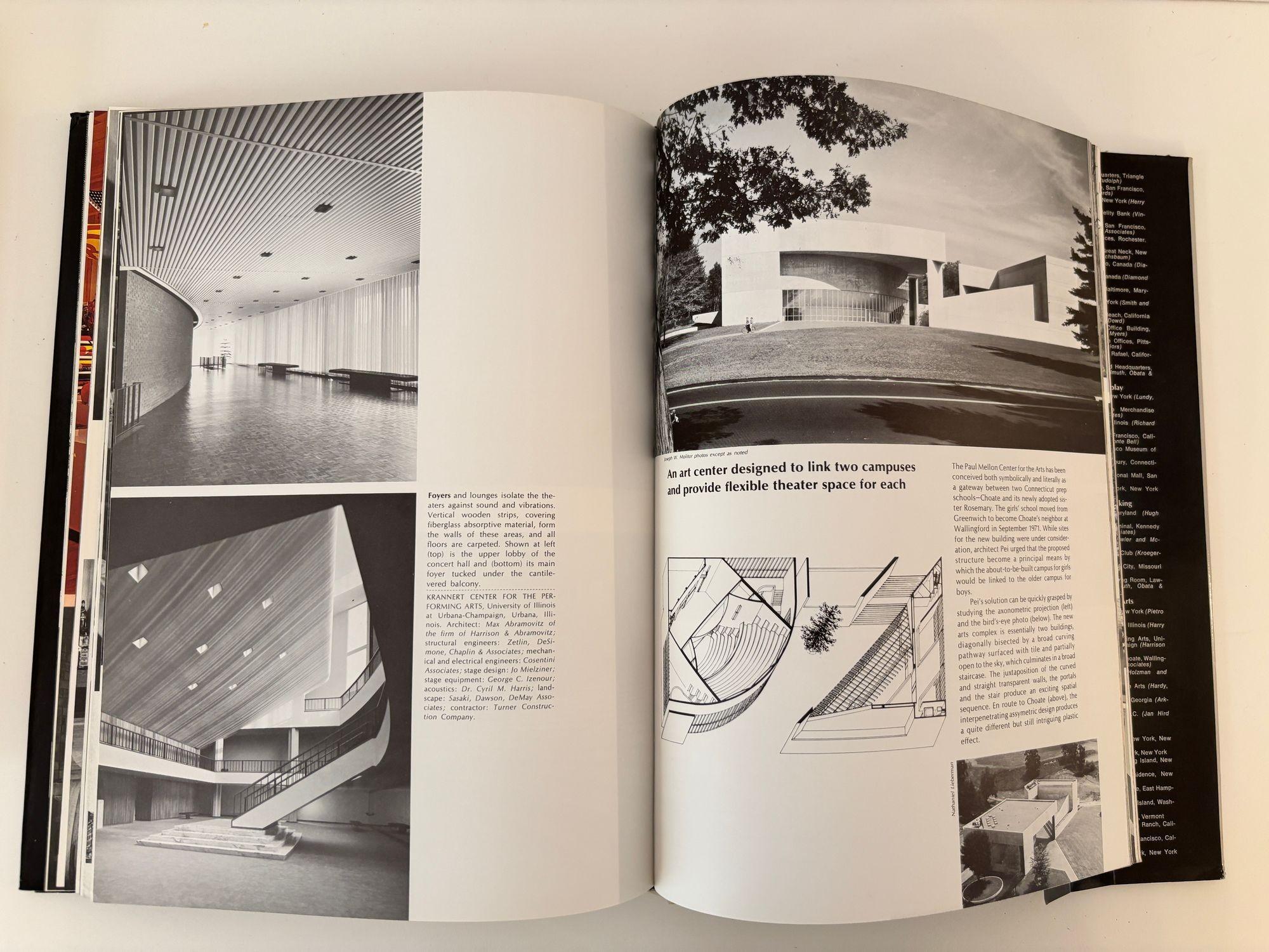 Interior Spaces Designed by Architects 1974 Hardcover Book For Sale 8