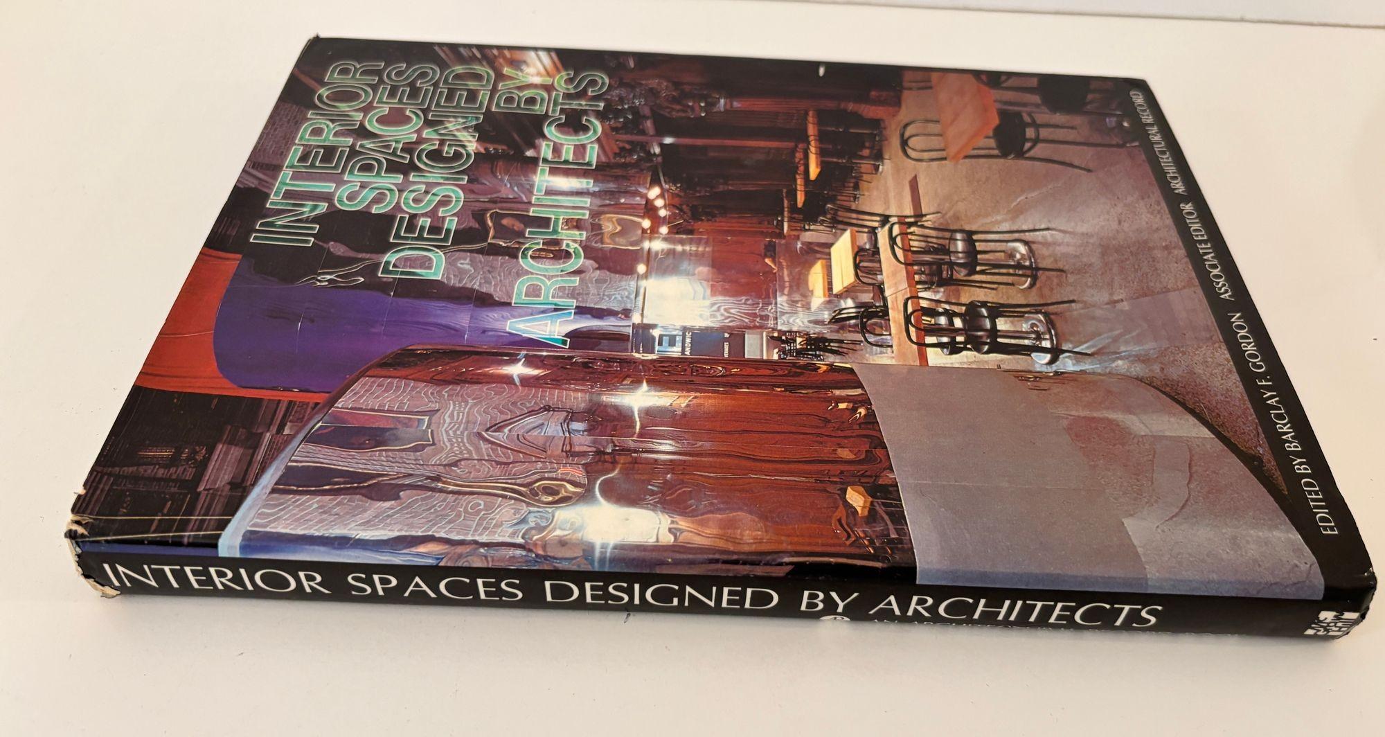 Post-Modern Interior Spaces Designed by Architects 1974 Hardcover Book For Sale