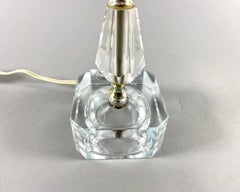 Interior Vintage Table Lamp With New Shade  Table Lamp In Transparent Glass