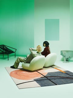 Interno con tappeto Table Doodles di Faye Toogood per cc-tapis