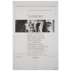 Retro "Interiors" 1978 U.S. One Sheet Film Poster