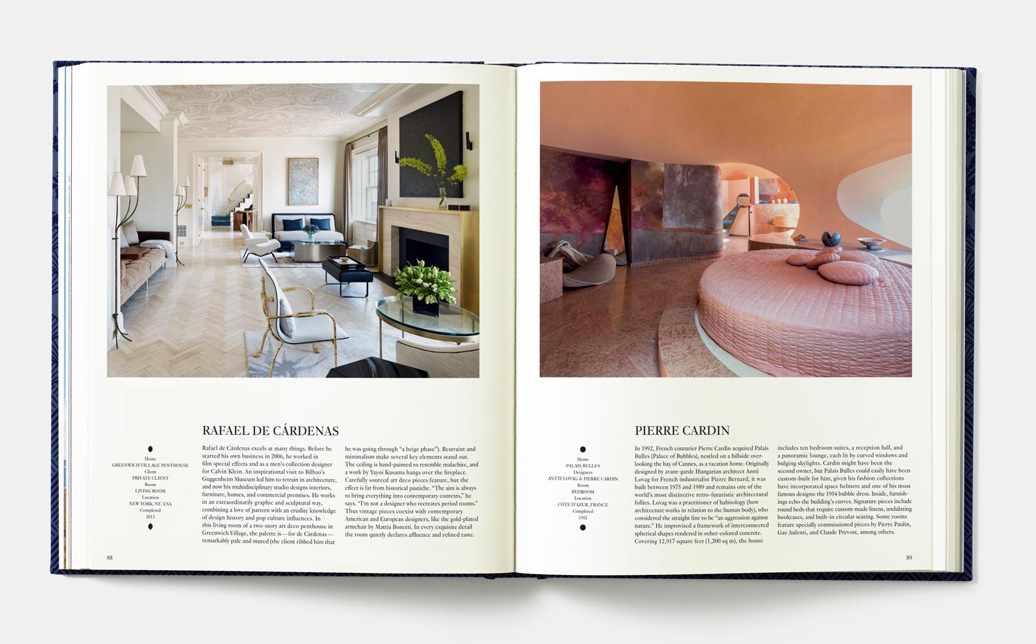 More than 400 of the world’s best living spaces created by over 300 of the most influential people in interior design in one luxurious book

Oversized and available in four collectable velvet covers to decorate any space in style, Interiors: The