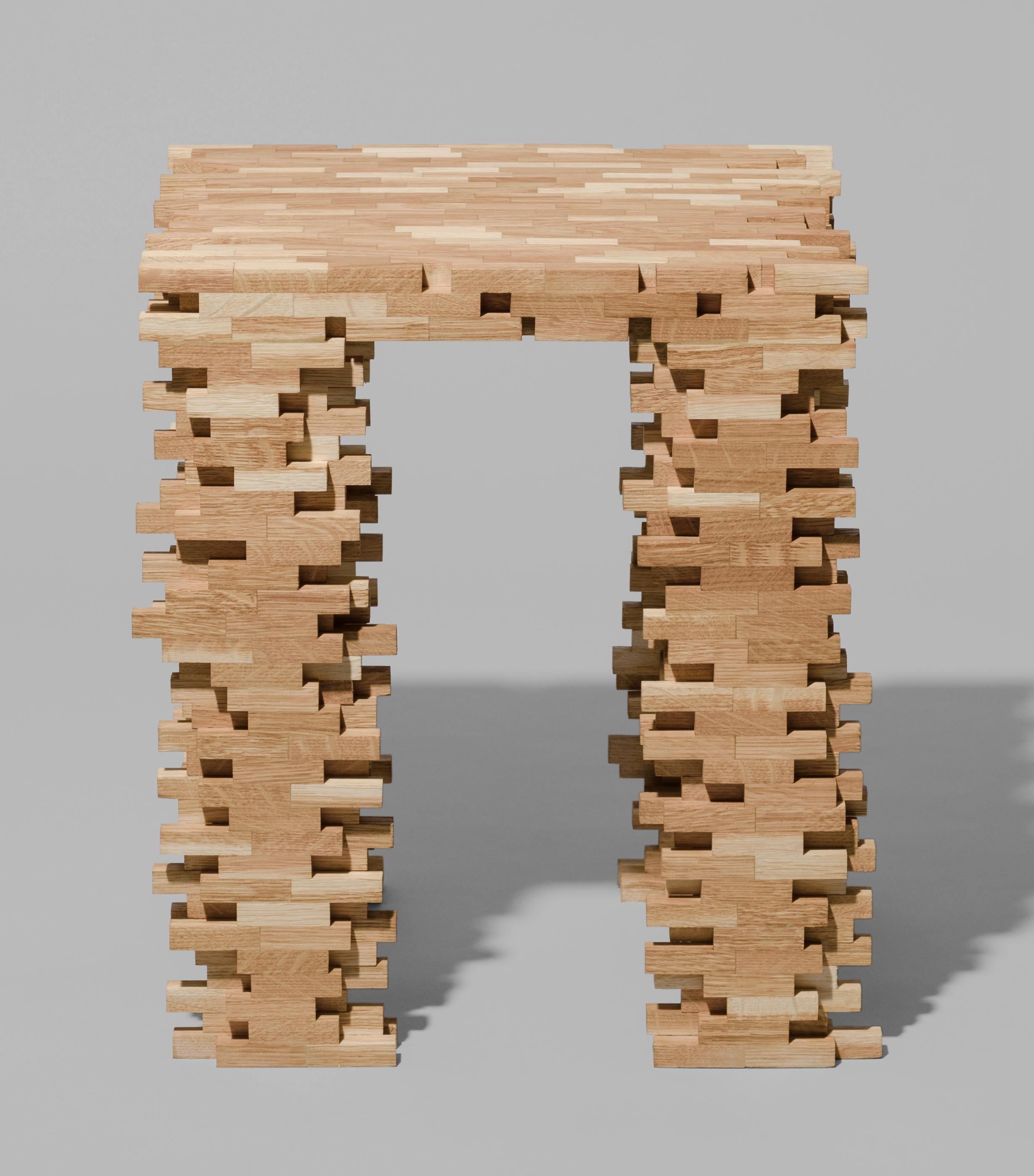 Moderne Tabouret entrelacé de Philipp Aduatz en vente