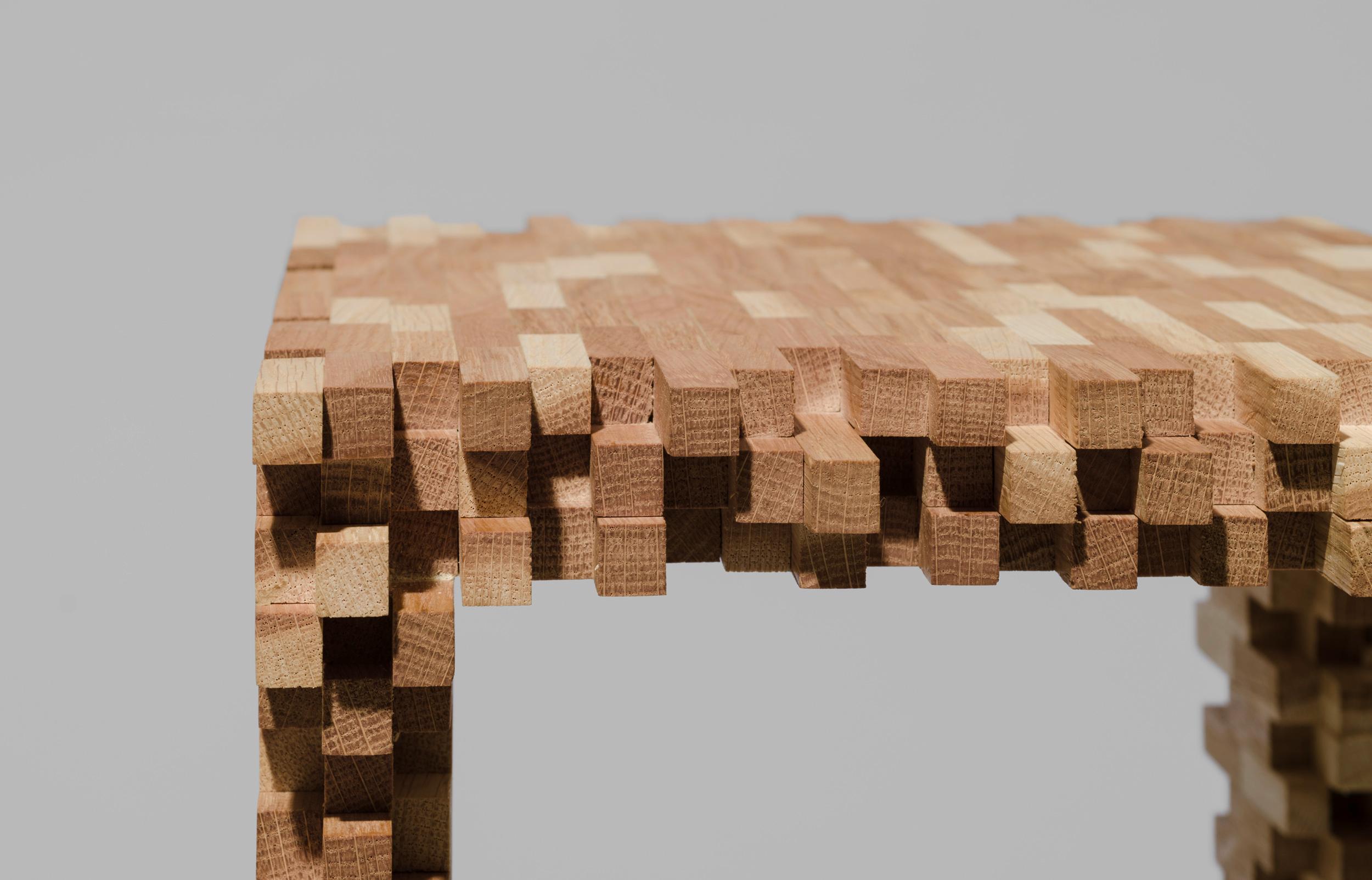 Contemporary Interlaced Table by Philipp Aduatz For Sale