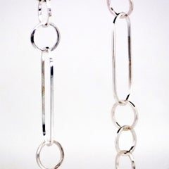Interlink Sterling Silver Chain Earrings by TIN HAUS