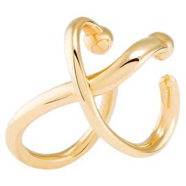 Interlinked Ear Cuff 18k Solid Gold