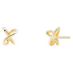 Interlinked Mini Studs 18k Solid Gold