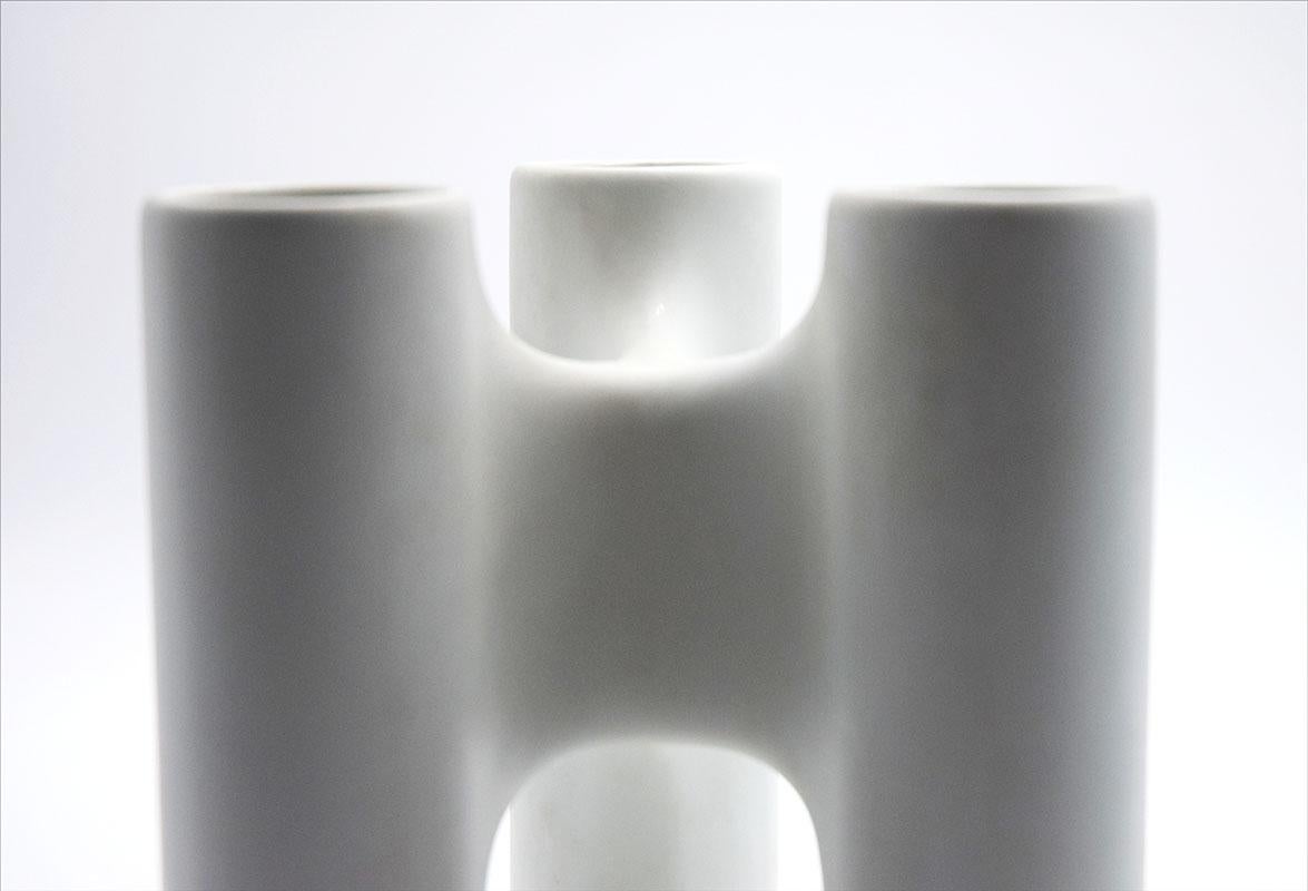 Interlocking Ceramic Vases by Enzo Bioli for Il Picchio, 1970s For Sale 4