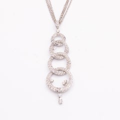 Interlocking Circle Diamond Pendant
