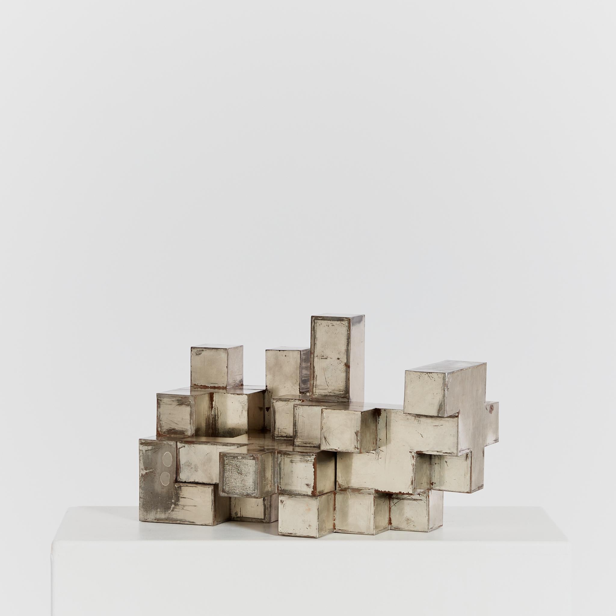 Interlocking Cube Sculpture in Three Parts 4