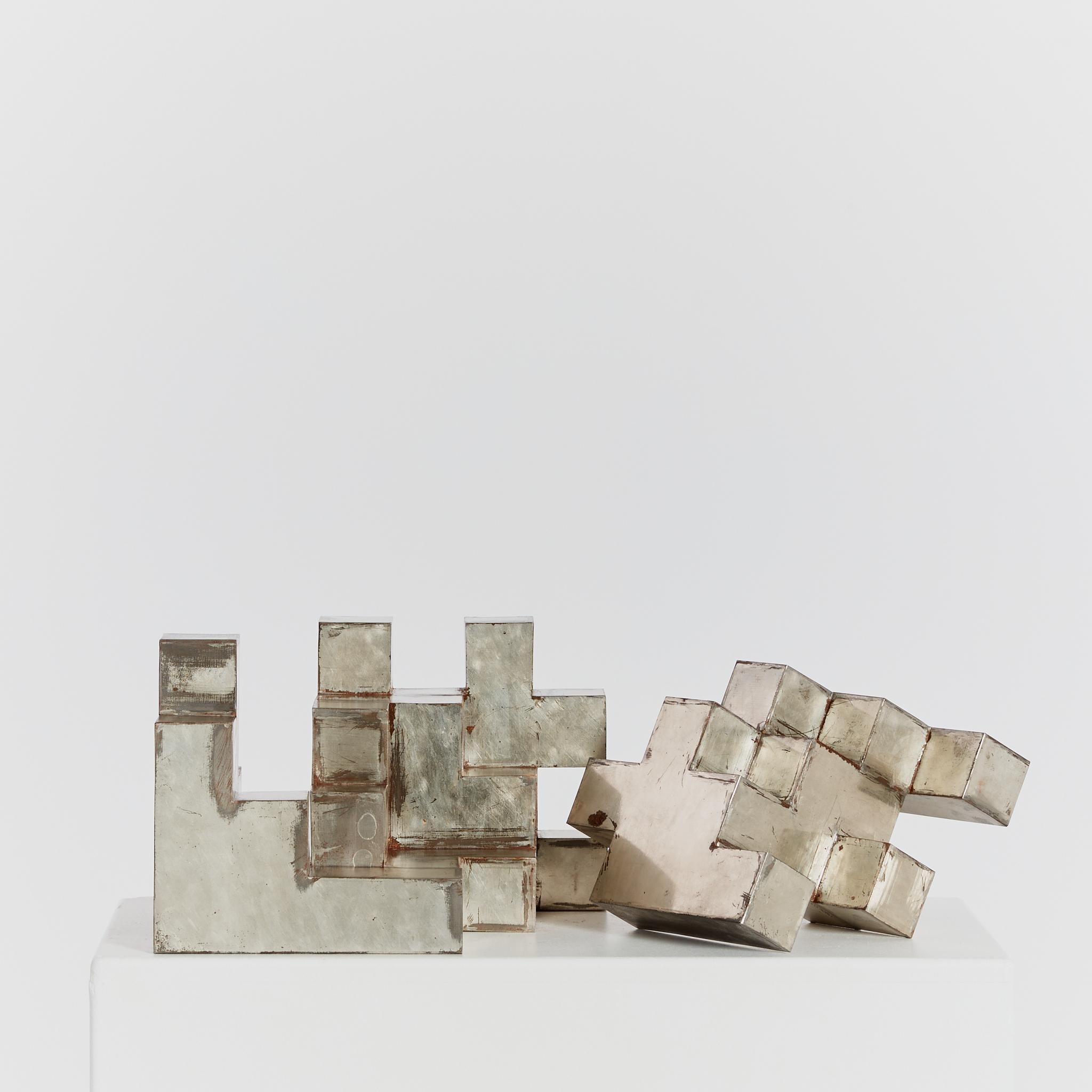 Interlocking Cube Sculpture in Three Parts 2