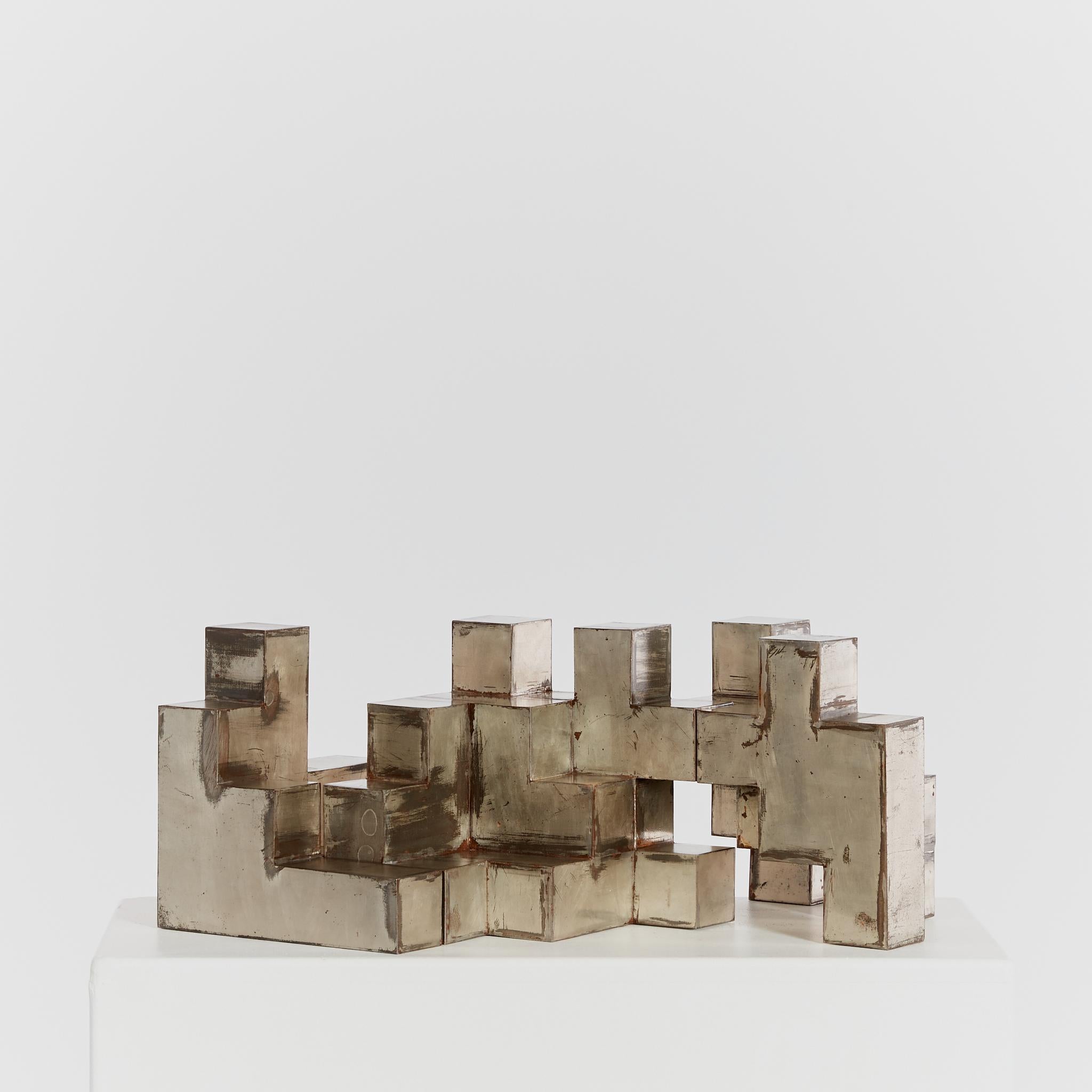 Interlocking Cube Sculpture in Three Parts 3