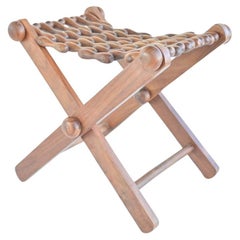 Vintage Interlocking folding stool