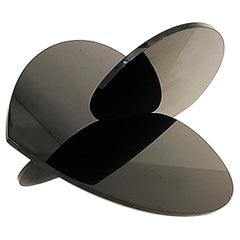 Interlocking Hearts Anodized Aluminum Sculpture, Michael Gitter, Phu Truong