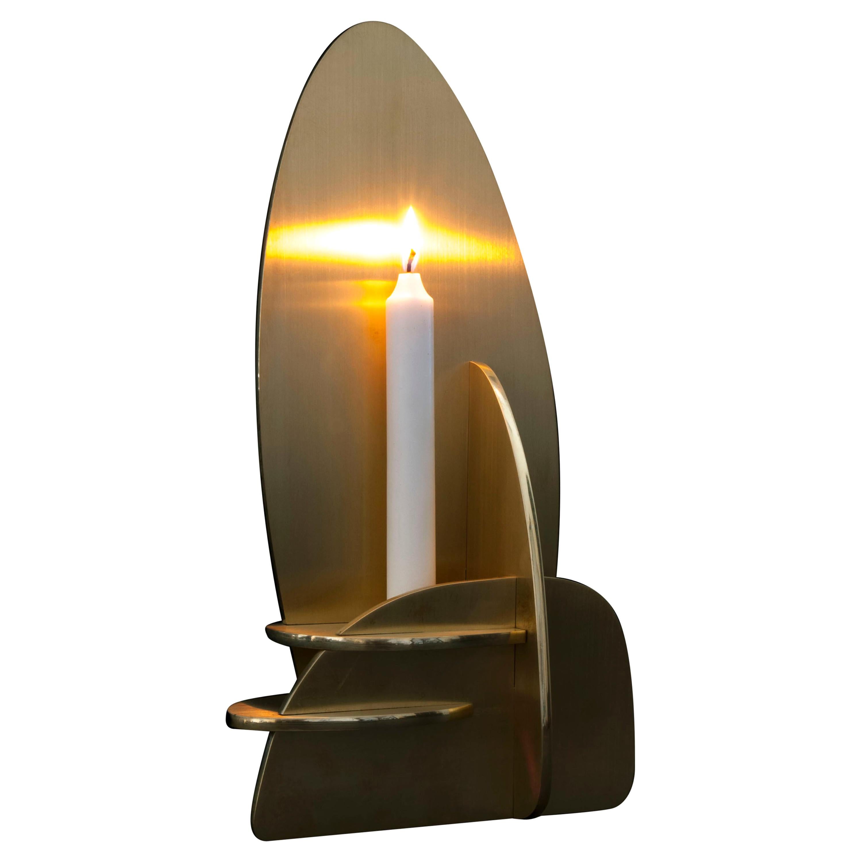 Interlocking Panels Candleholder 2 For Sale
