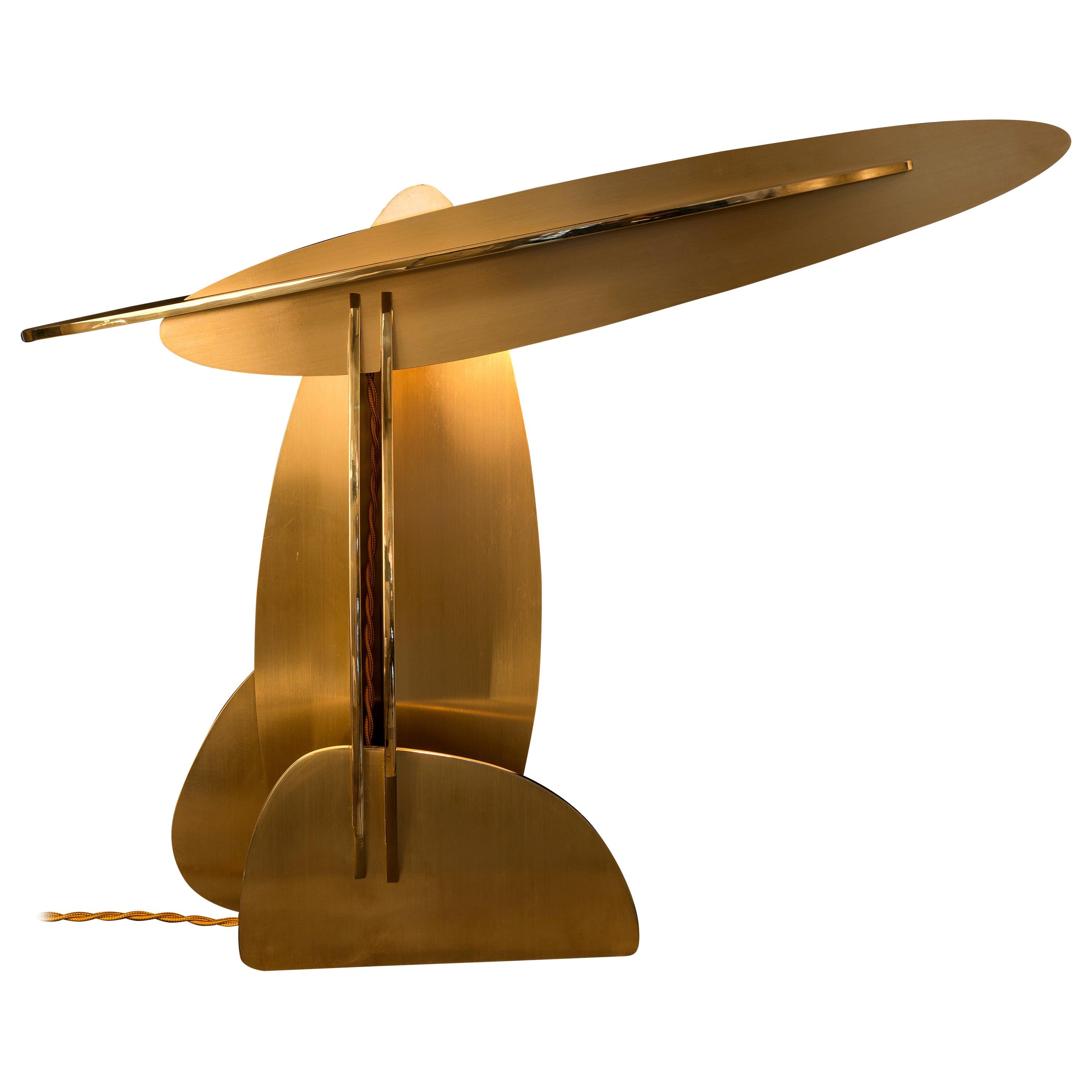Interlocking Panels Table Lamp For Sale