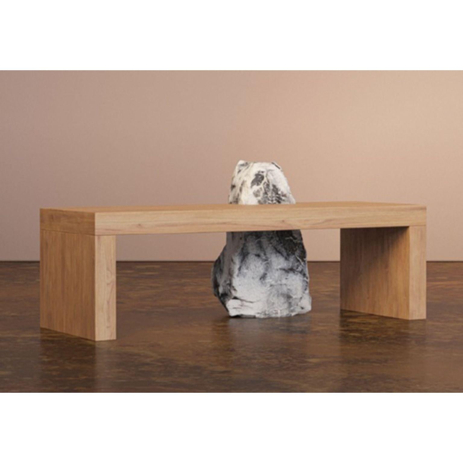 Interlove Coffee Table by Bea Interiors
One of a Kind.
Dimensions: D 49 x W 124 x H 45 cm.
Materials: Solid white oak and marble.

Interlove is a versatile piece that can serve as either a bench or a coffee table, making it a perfect addition to
