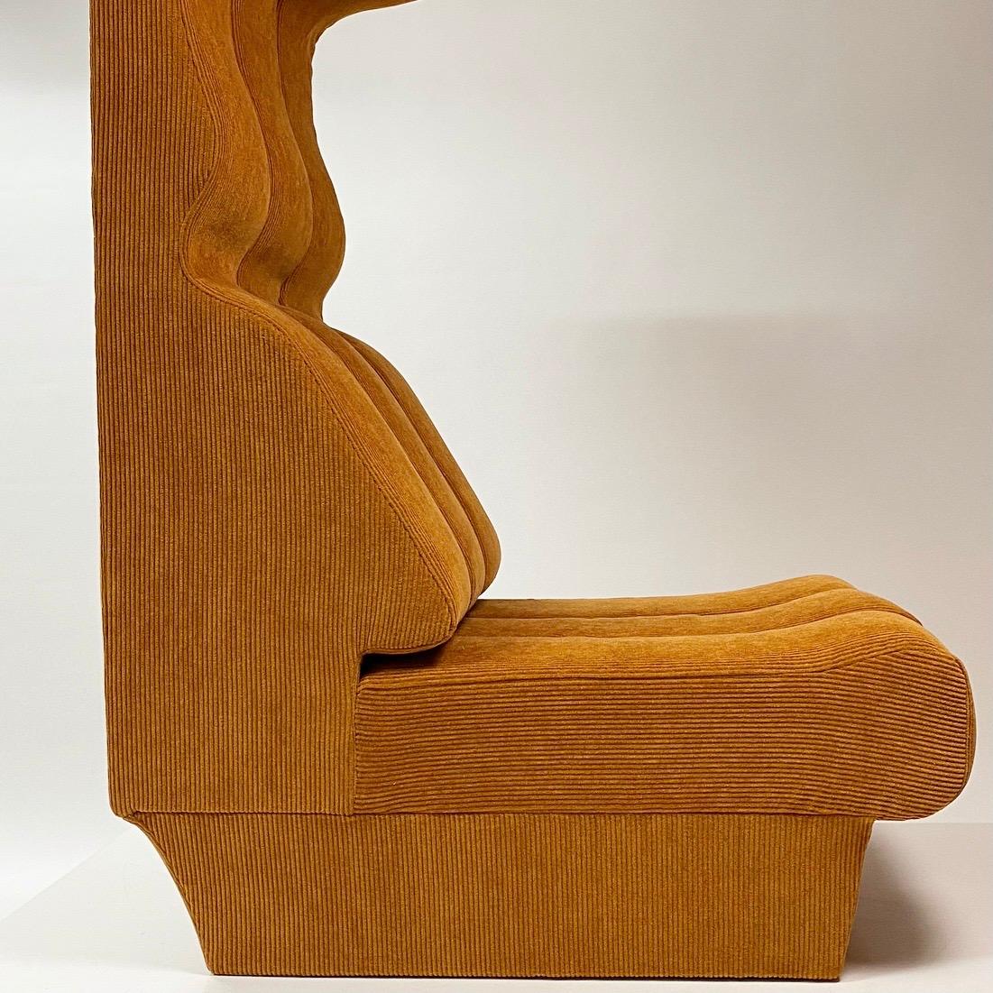 Interlübke Highback Space Age Seat with New Upholstery, Germany, 1970 For Sale 8