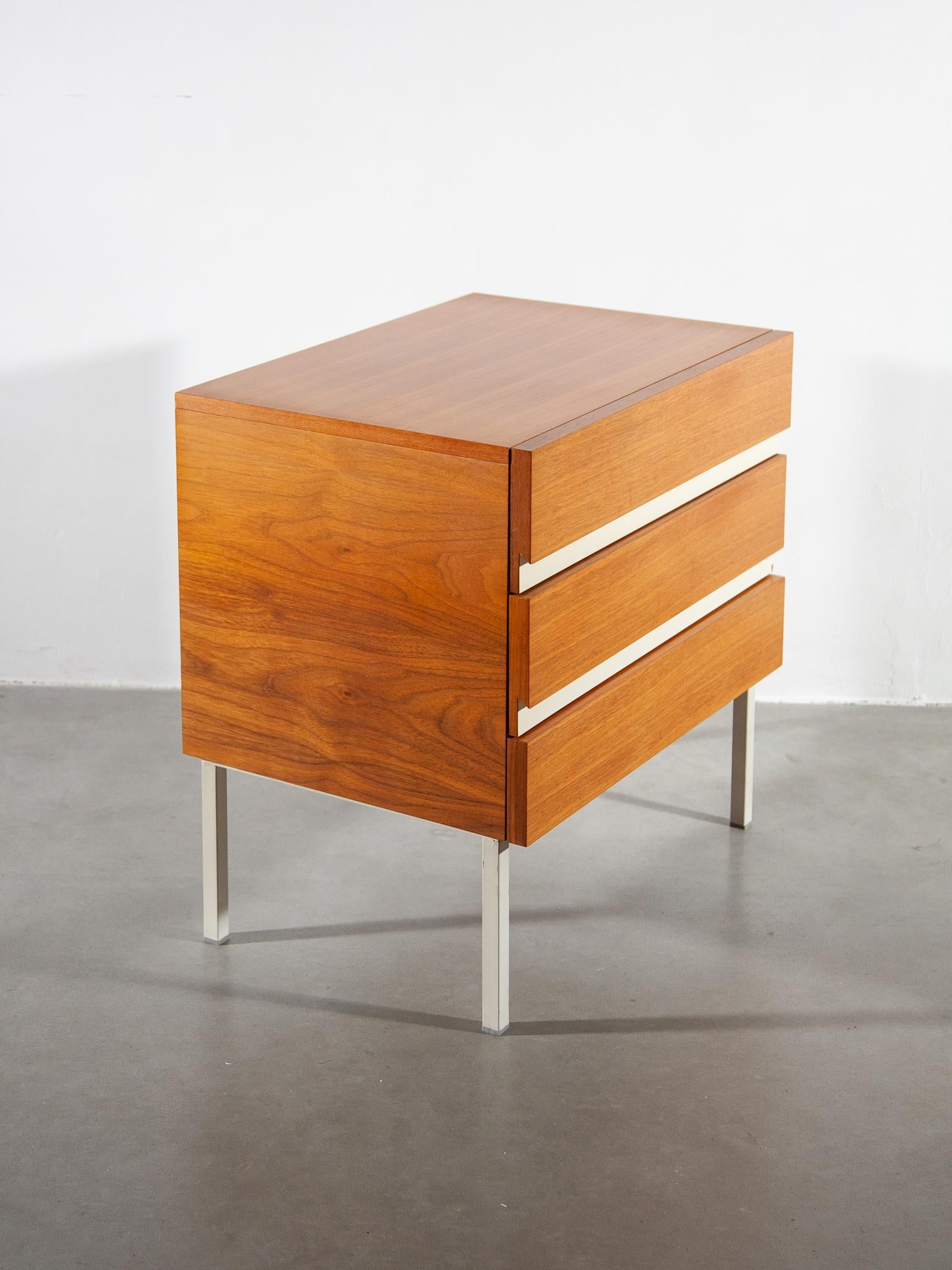Chrome Interlubke Side-table, Chest of Drawers, 1970s, Germany  For Sale