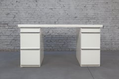 Interlübke White Laminate Desk, 1980s, Germany.