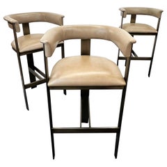 Interlude Home Art Moderne Contemporary Darcy Bar Stools, Set of 3