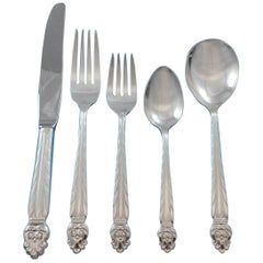 Intermezzo, Set di posate in argento nazionale 65 pezzi Scandinavo